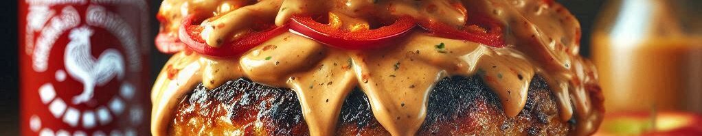 ¡Sorprende! Hamburguesas de Pollo con Mantequilla de Maní y Sriracha